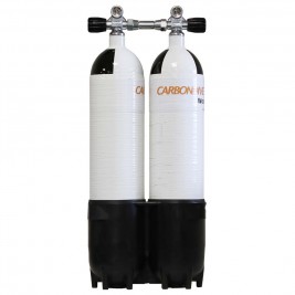 Bi-Bottle Carbondive - 6.8L 2022 - 300 bars - modular valves and central linking bar