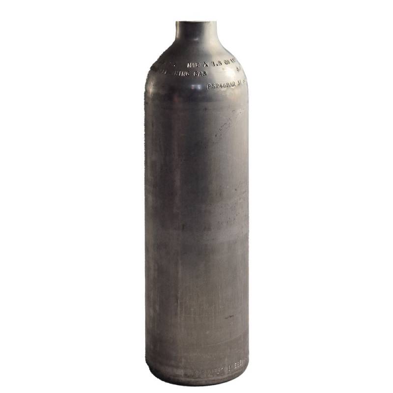 Botella de aluminio personalizable bruto - bloque de 0.80 L - 200 bar