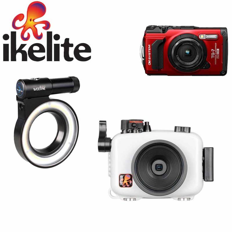 IKELITE housing kit for OM SYSTEM TG7 with TG7 camera and LG1000
