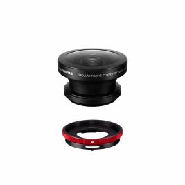 FCON-T02 fisheye converter lens with its CLA-T01 adapter