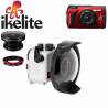 Paquete esencial carcasa IKELITE con domo Fisheye FCON-T02 y OM SYSTEM TG7