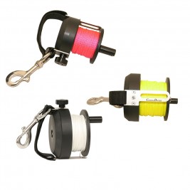 Dévidoir Custom Divers 40, 70 et 125 mètres à frein automatique poignée souple velcro