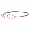 Anti-whipe cable for high pressure compressure and breathing air compressor.