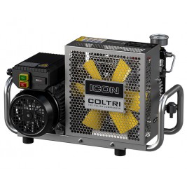COLTRI ICON LSE 100 - 6m3/h portable diving compressor Monophase electric 230 V engine. STAINLESS STEEL FRAME