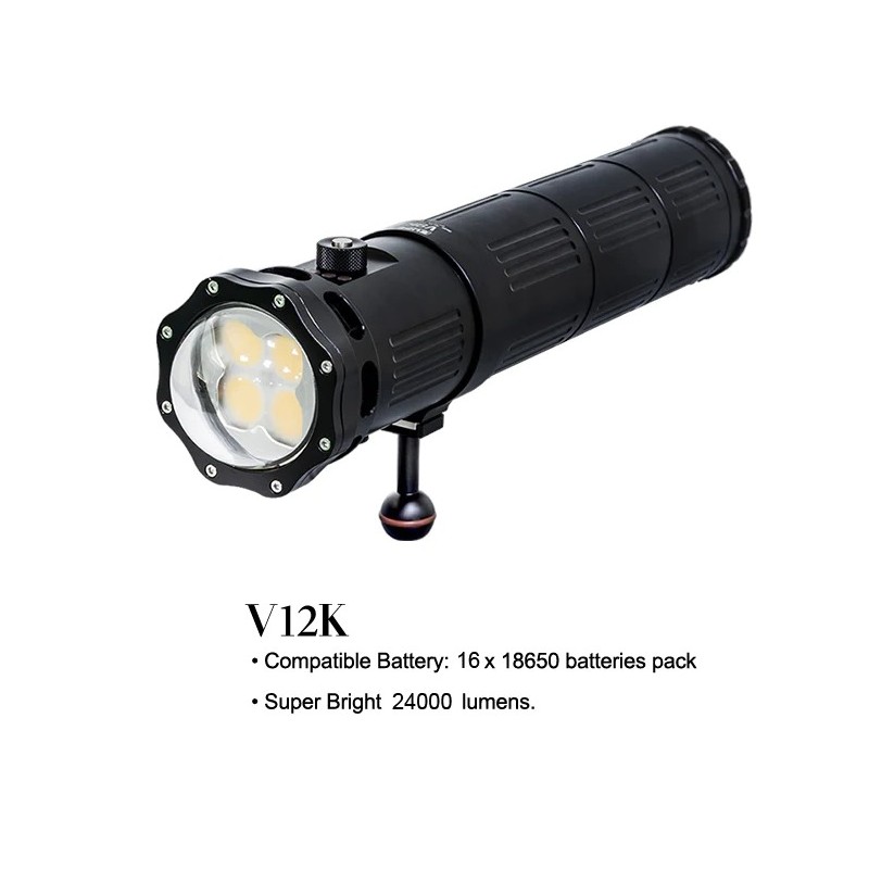 V12K video light 24 000 lumens Supe/Scubalamp SUPEV12K