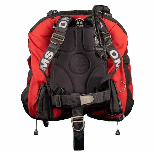 Pack OMS harnais SmartStream signature + wing Deep Ocean 2.0 rouge OMS 11718092